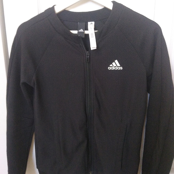 Adidas black zip-up - Picture 1 of 4